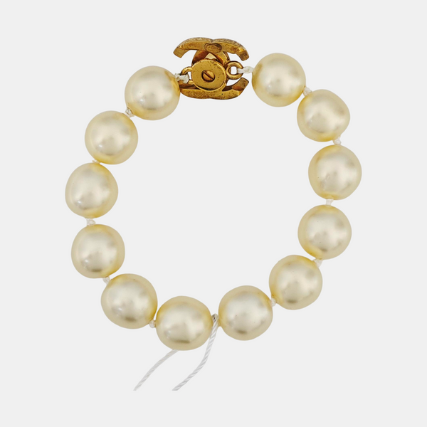 Faux Pearl White Bracelet