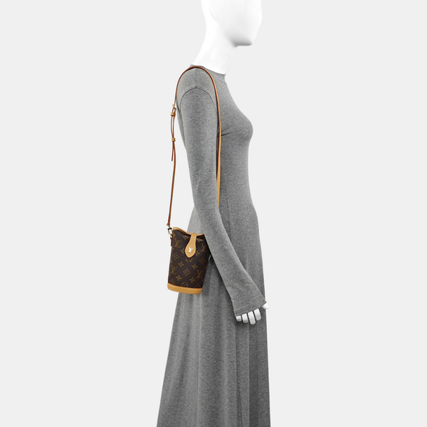 FOLD ME Monogram Coated Canvas Brown