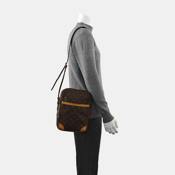 DANUBE Monogram Coated Canvas Brown