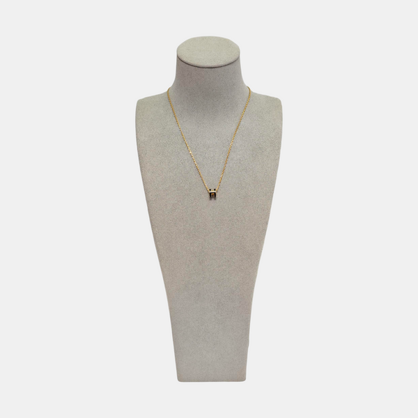 Pop H Metal Rose Gold Necklace