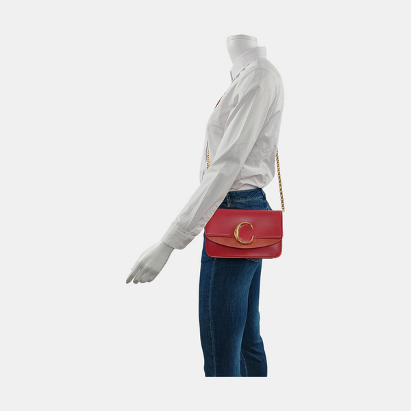 Chloé C Calfskin Red