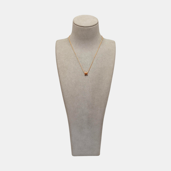 Pop H Metal Rose Gold Necklace