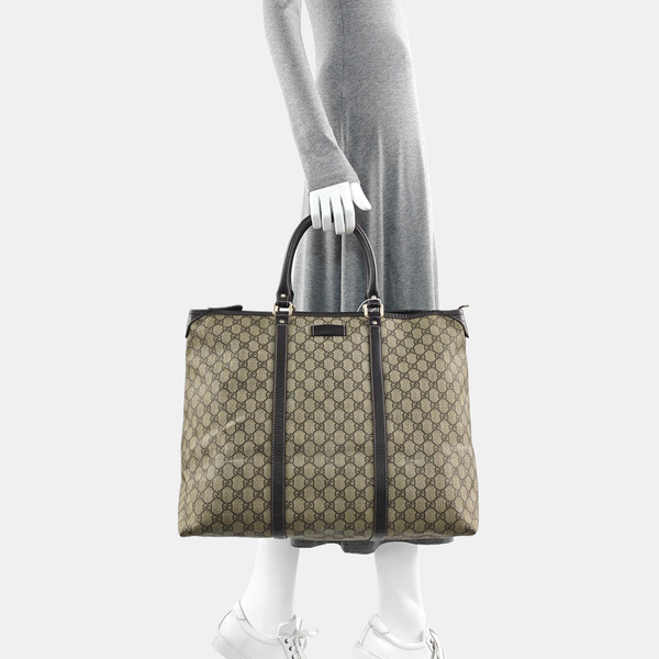 Joy Monogram Coated Canvas Beige