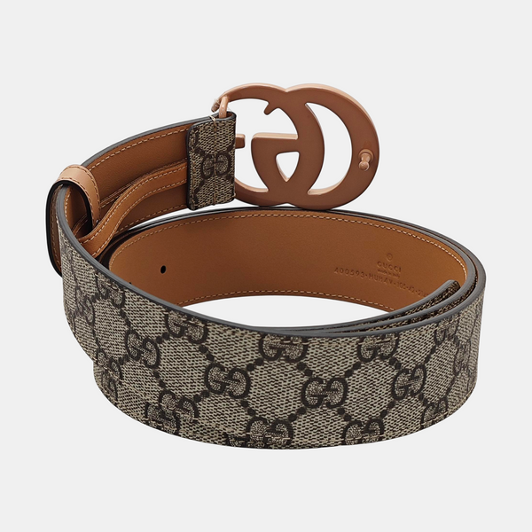Coated Canvas Belt Beige