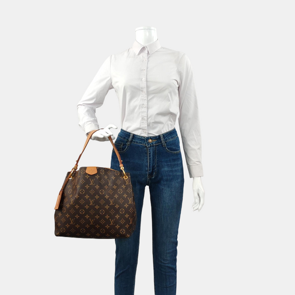 GRACEFUL TPM Monogram Coated Canvas Brown
