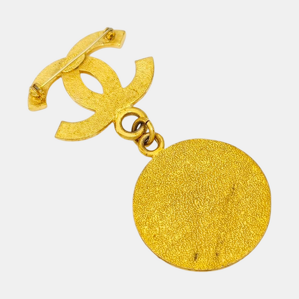 Metal Gold Brooch