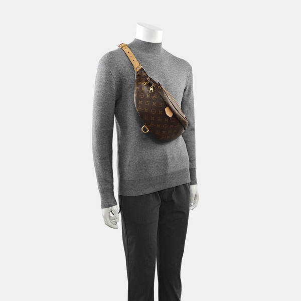 BUMBAG Monogram Coated Canvas Brown