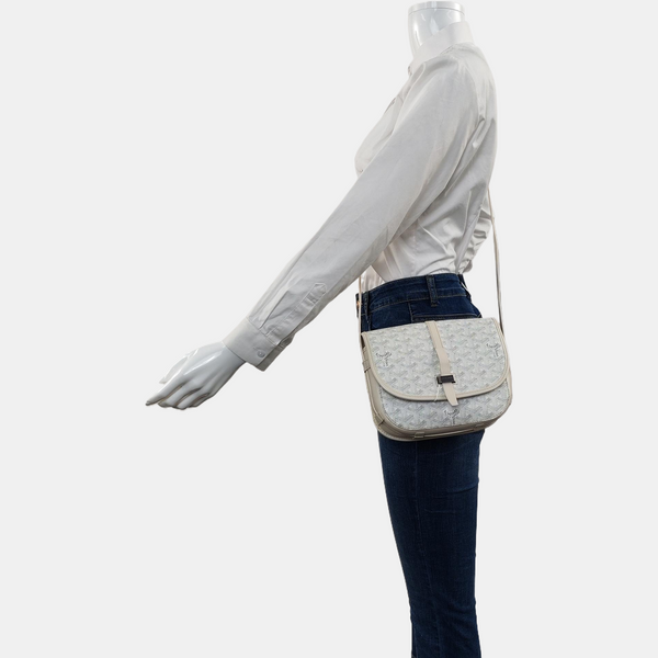 Authenticated pre-owned Belvedere Coated Canvas White - Shoulder Bag at Looply