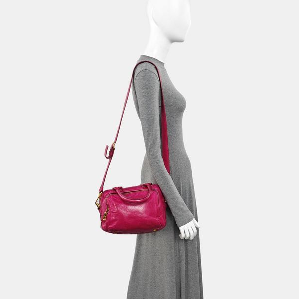 Calfskin Shoulder Bag Pink