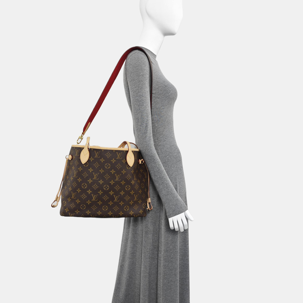 NEVERFULL INSIDE OUT MM Monogram Canvas Red