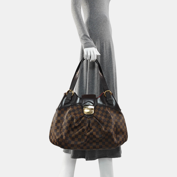 SISTINA GM Damier Ebene Coated Canvas Brown