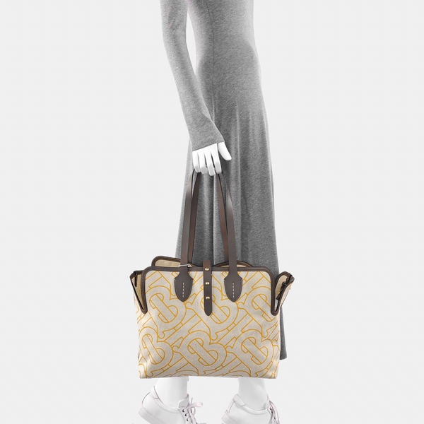 The Belt Medium Canvas Beige