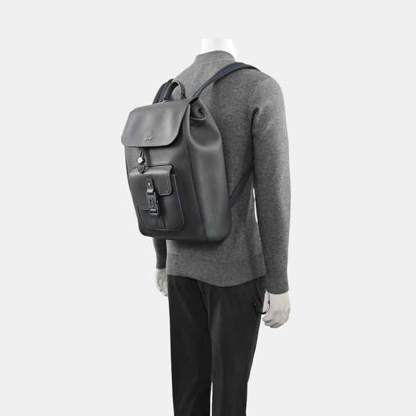 Saddle Medium Calfskin Gray