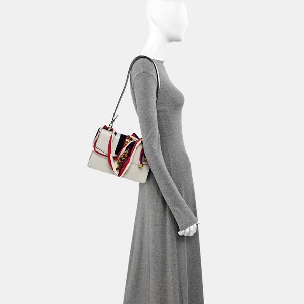 Sylvie Small Calfskin White