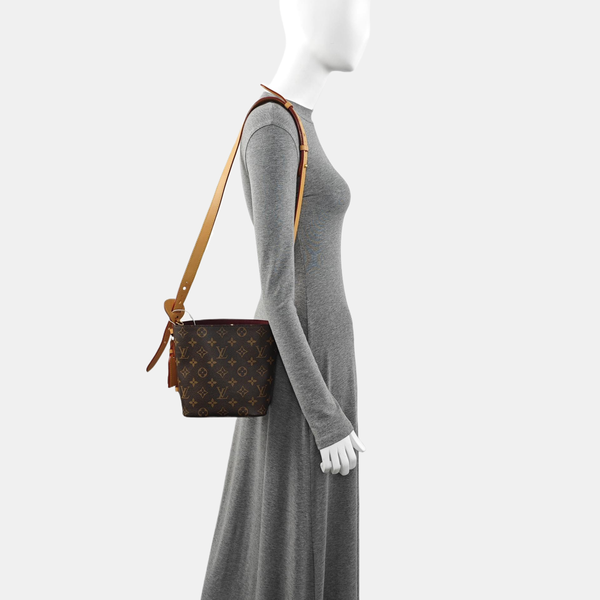 ALL IN BB Monogram Coated Canvas Brown
