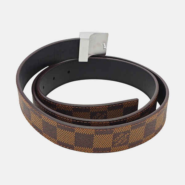 Coated Canvas Belt Brown