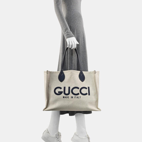 Canvas Tote Bag Beige