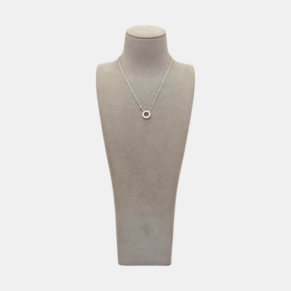 LOVE 18k White Gold Silver Necklace