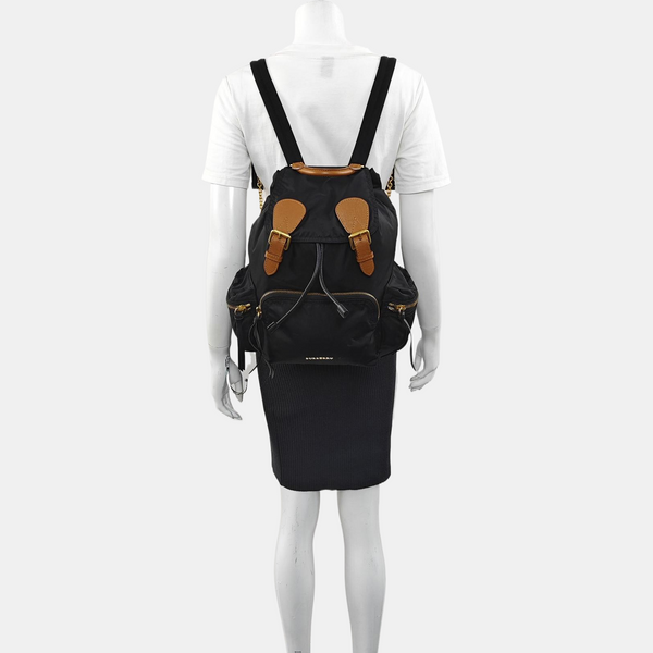 The Rucksack Medium Nylon Black