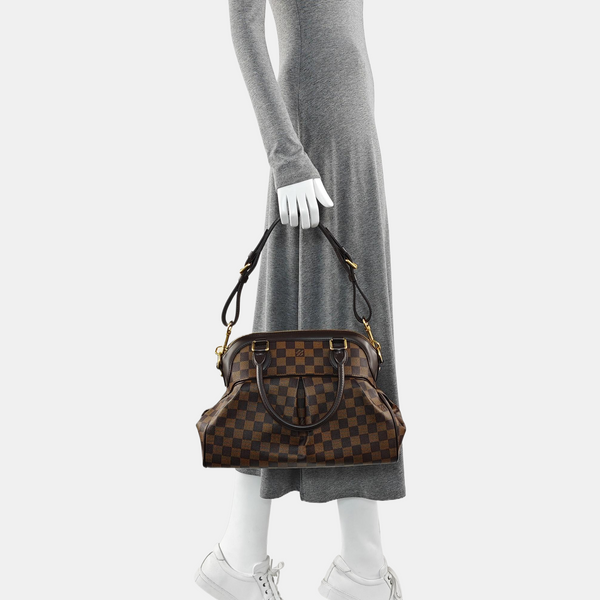 TREVI PM Damier Ebene Coated Canvas Brown