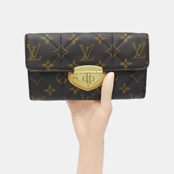 ETOILE Monogram Coated Canvas Brown
