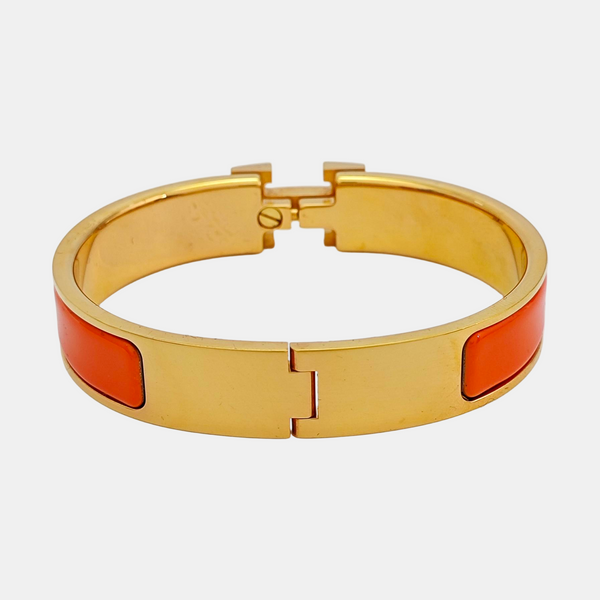 Clic H Metal Gold Bangle