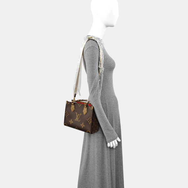 ONTHEGO PM Monogram Coated Canvas Brown