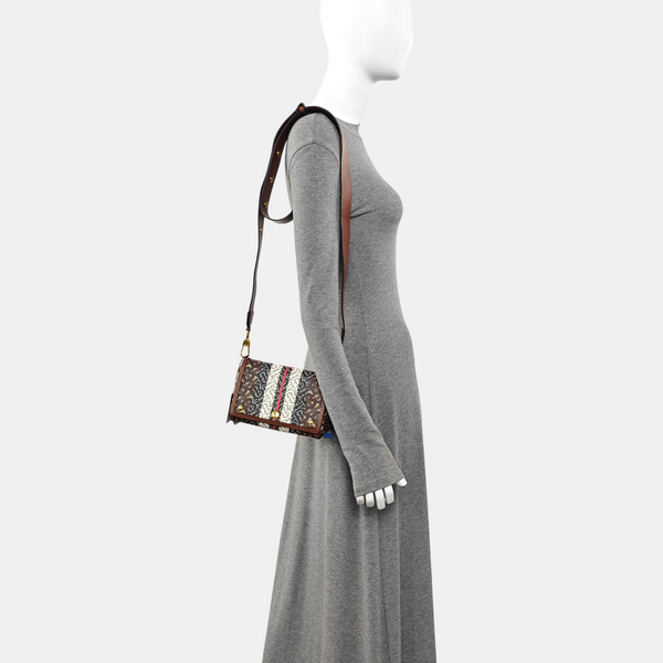 Crossbody Bag Coated Canvas Multicolor
