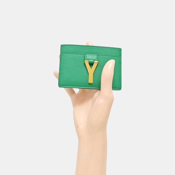 Calfskin Card Holder Green