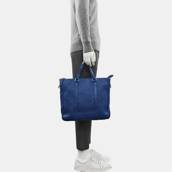 TADAO PM Damier Calfskin Blue