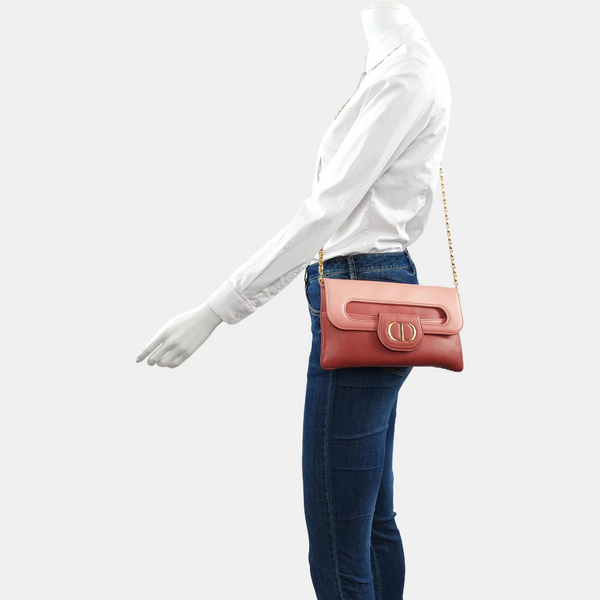 Diordouble Medium Calfskin Multicolor