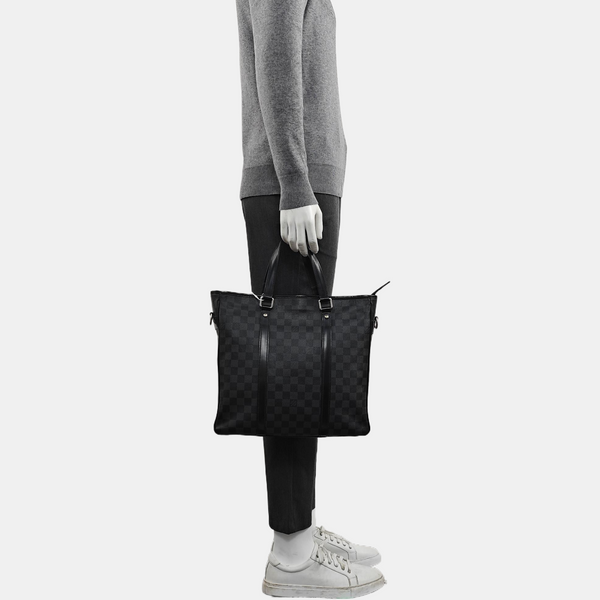 TADAO PM Damier Graphite Coated Canvas Gray