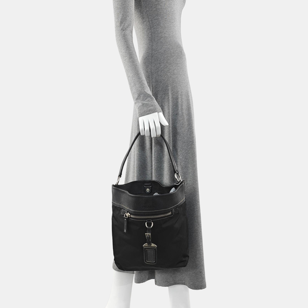 Nylon Bucket Bag Black