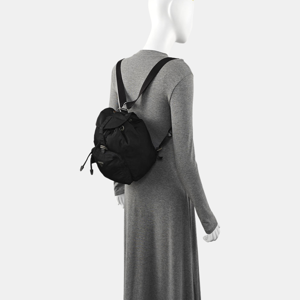 Nylon Backpack Black