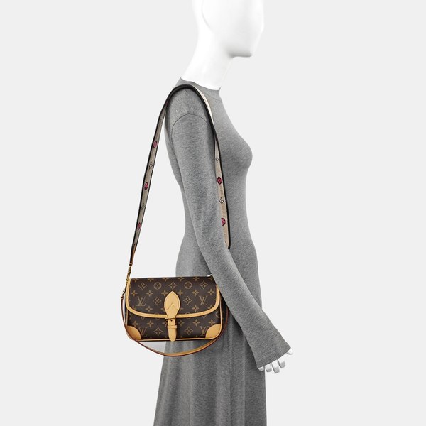DIANE Monogram Coated Canvas Brown