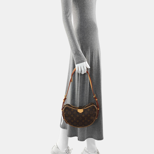 CROISSANT Monogram Coated Canvas Brown