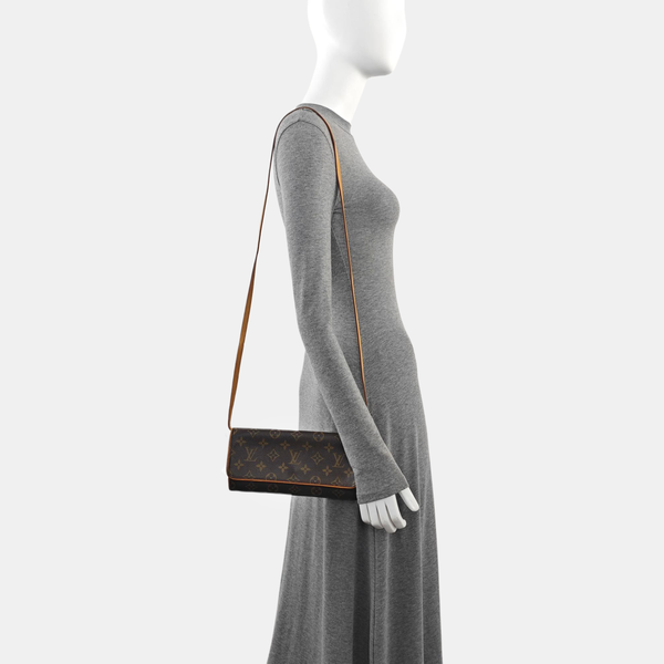 TWIN GM Monogram Coated Canvas Brown