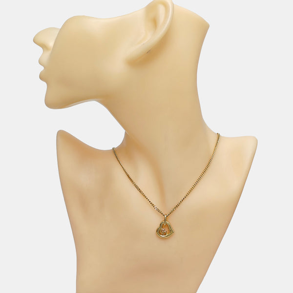 Petit CD Metal Gold Necklace