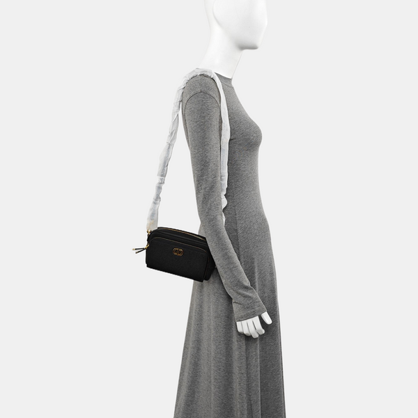 Calfskin Shoulder Bag Black