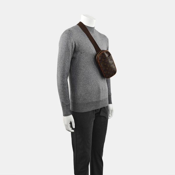GANGE Monogram Coated Canvas Brown