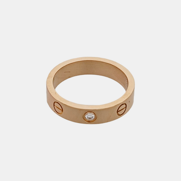 LOVE 18k Rose Gold Ring EU 49
