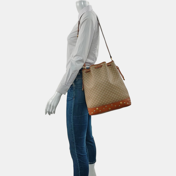 MACADAM BUCKET Coated Canvas Beige