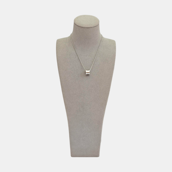 B.ZERO1 18k White Gold Silver Necklace