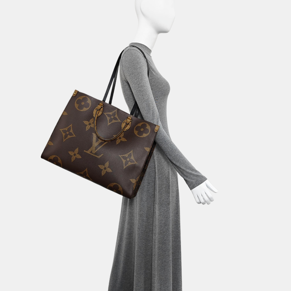 ONTHEGO GM Monogram Coated Canvas Brown