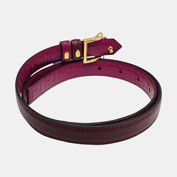 Leather Belt Purple
