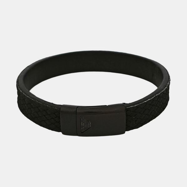 Fabric Black Bangle