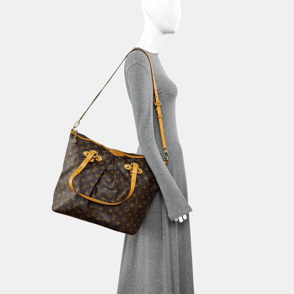PALERMO GM Monogram Coated Canvas Brown
