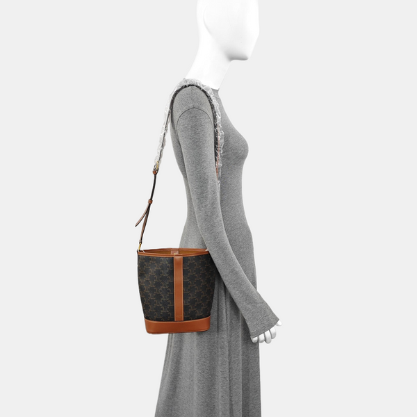 TRIOMPHE CANVAS Small Coated Canvas Brown