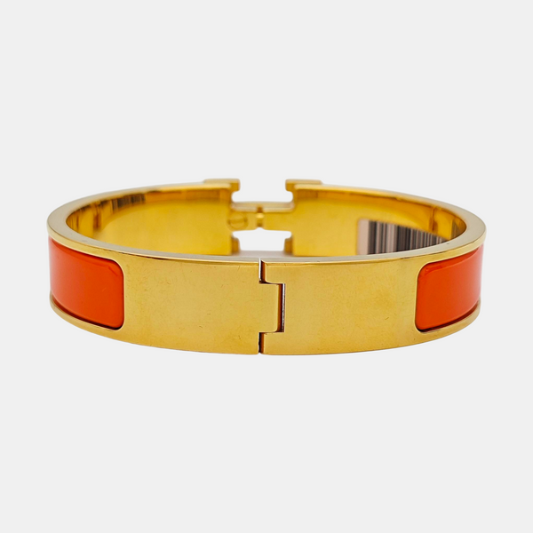 Clic H Metal Gold Bangle