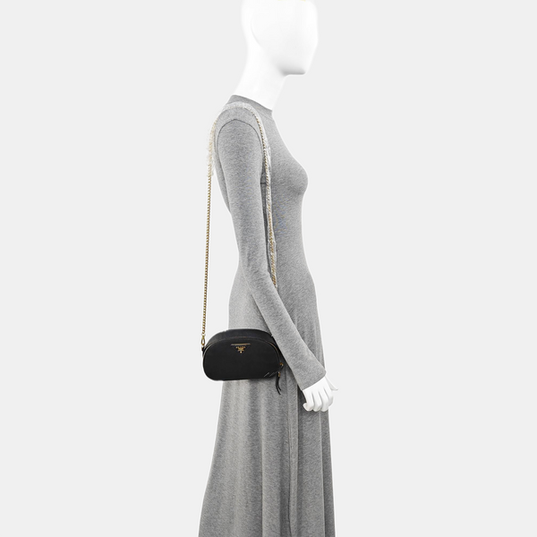 Calfskin Shoulder Bag Black